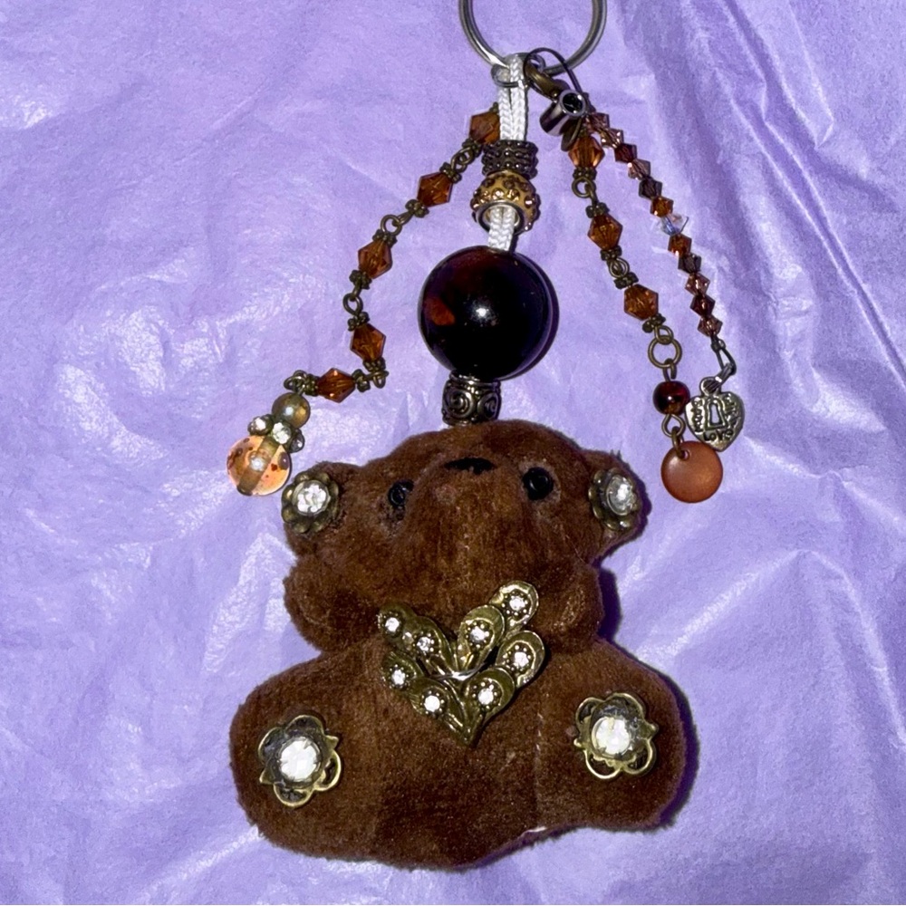 Teddy Bear Backpack Bag Charm Baby Three Buddy!